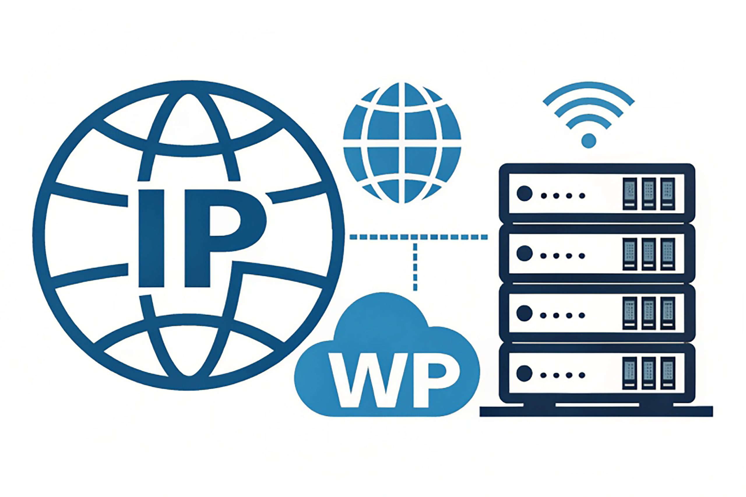 IP Address Vector Icon Illustration of Web Hosting Iconset